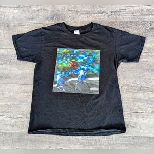 J COLE 2014 Forest Hills Drive Vinyl CD Cover Tshirt Size Medium Rap Tee Hip Hop